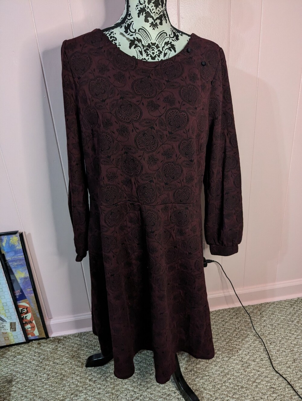 red and black dress - size 18